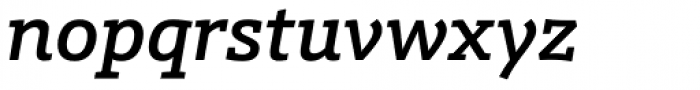 Schnebel Slab Pro Medium Italic Font LOWERCASE