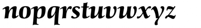 Schneider-Antiqua BQ Bold Italic Font LOWERCASE