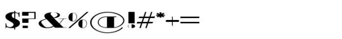 Schneider Kontrast 1 Font OTHER CHARS