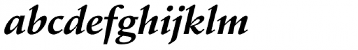 Schneidler Amalthea Bold Italic Font LOWERCASE