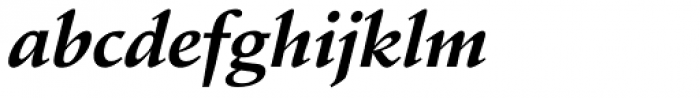 Schneidler EF Bold Italic Font LOWERCASE