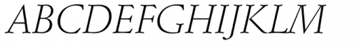 Schneidler EF Light Italic Font UPPERCASE