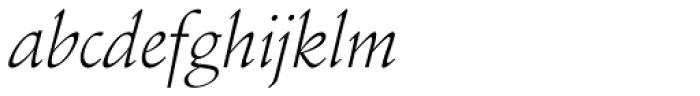 Schneidler EF Light Italic Font LOWERCASE