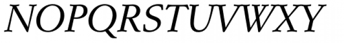 Schneidler EF Medium Italic Font UPPERCASE