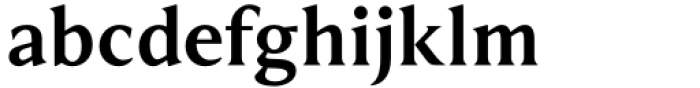Schola Serif Bold Font LOWERCASE