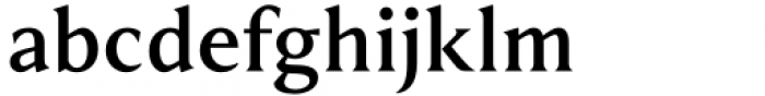 Schola Serif Semibold Font LOWERCASE