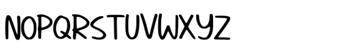 School Handwriting Font UPPERCASE