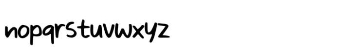 School Handwriting Font LOWERCASE