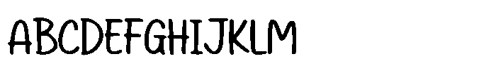 School Kids Notes Font UPPERCASE