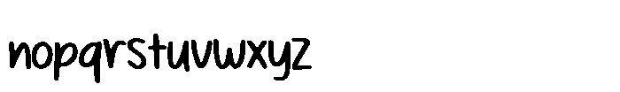 School Kids Notes Font LOWERCASE