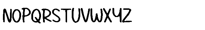 School Notes Font UPPERCASE