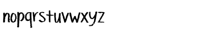 School Pencil Font LOWERCASE