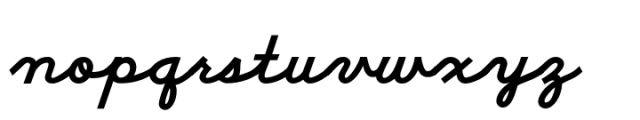 School Script Bold Font LOWERCASE