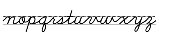School Script Dashed Font LOWERCASE