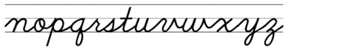 School Script Lined Font LOWERCASE
