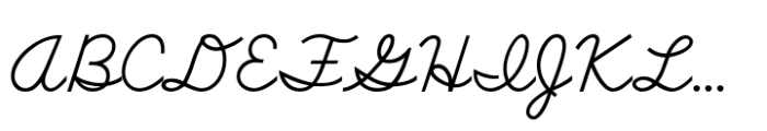 School Script Font UPPERCASE