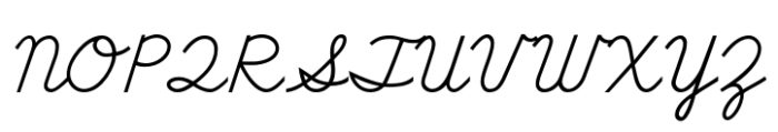 School Script Font UPPERCASE