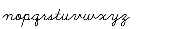 School Script Font LOWERCASE
