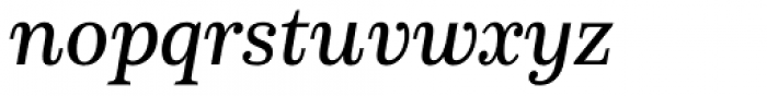 Schorel Condensed Demi Italic Font LOWERCASE