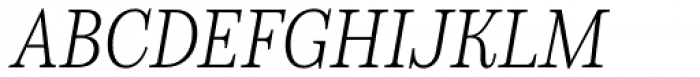 Schorel Condensed Light Italic Font UPPERCASE