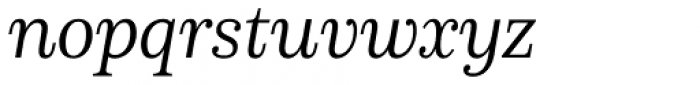 Schorel Condensed Regular Italic Font LOWERCASE