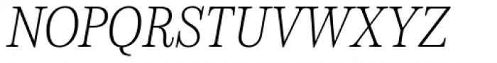 Schorel Condensed Thin Italic Font UPPERCASE