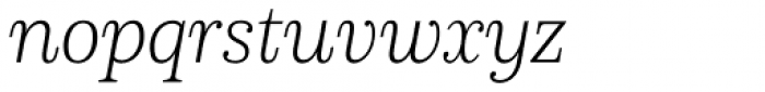 Schorel Condensed Thin Italic Font LOWERCASE