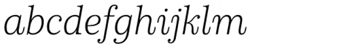 Schorel Norm Thin Italic Font LOWERCASE