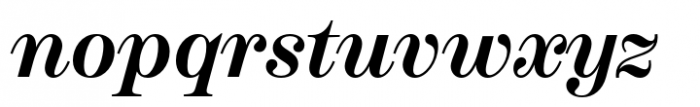 Schotis Display Bold Italic Font LOWERCASE