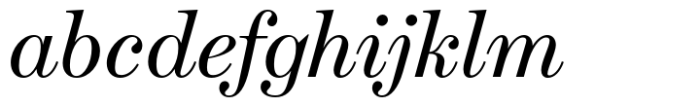 Schotis Display Italic Font LOWERCASE