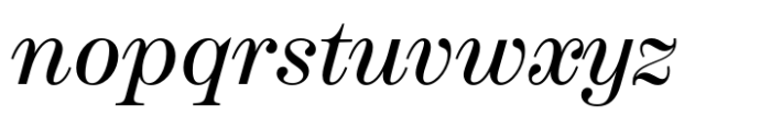 Schotis Display Italic Font LOWERCASE