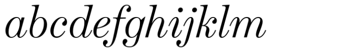 Schotis Display Light Italic Font LOWERCASE