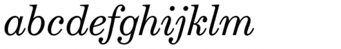 Schotis Text Book italic Font LOWERCASE