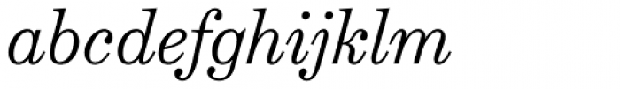 Schotis Text Light Italic Font LOWERCASE