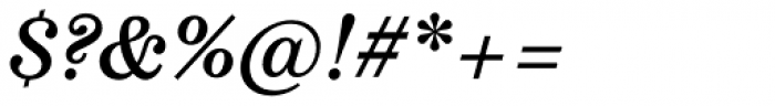 Schotis Text Semi Bold Italic Font OTHER CHARS
