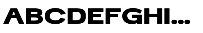 Schraft Bold Expanded Font UPPERCASE