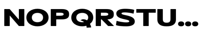 Schraft Bold Expanded Font UPPERCASE