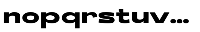 Schraft Bold Expanded Font LOWERCASE