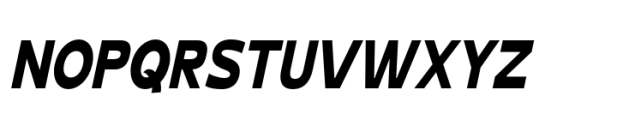 Schraft Bold Italic Condensed Font UPPERCASE