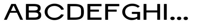 Schraft Expanded Font UPPERCASE