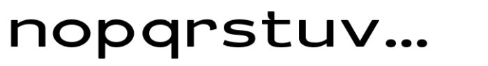 Schraft Expanded Font LOWERCASE