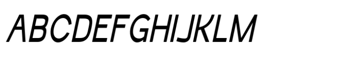 Schraft Italic Condensed Font UPPERCASE