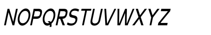 Schraft Italic Condensed Font UPPERCASE