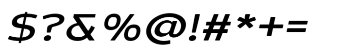 Schraft Italic Expanded Font OTHER CHARS