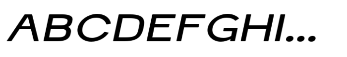 Schraft Italic Expanded Font UPPERCASE