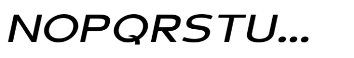 Schraft Italic Expanded Font UPPERCASE