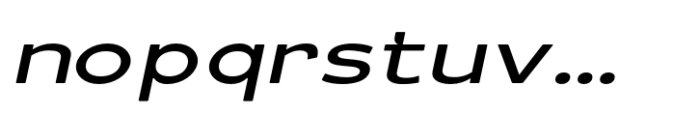 Schraft Italic Expanded Font LOWERCASE