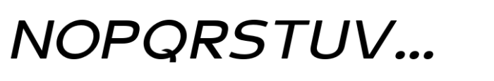 Schraft Italic Semi Expanded Font UPPERCASE