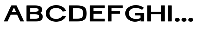 Schraft Medium Expanded Font UPPERCASE