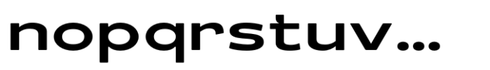 Schraft Medium Expanded Font LOWERCASE